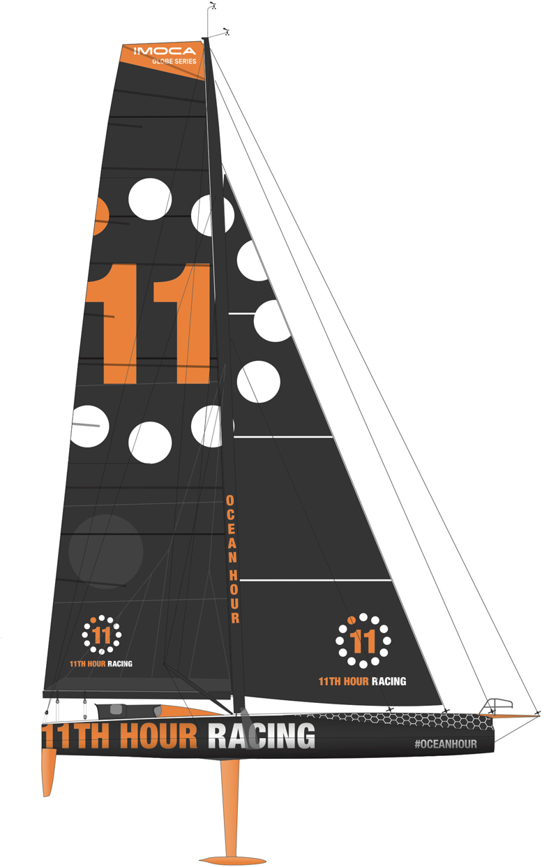 11th hour racing team imoca 60 2d boat model