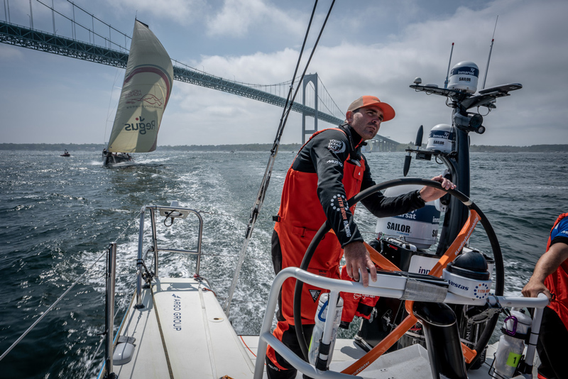 Photo: James Blake | Volvo AB Charlie Enright The ocean race newport rhode island stopover